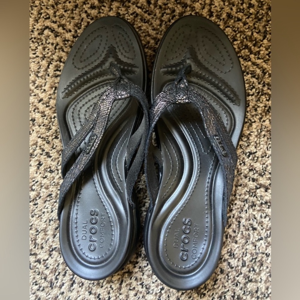 Croc flip flops